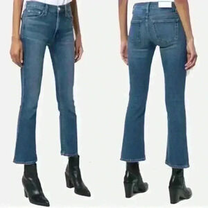 𝅺RE/DONE Levi's Mid Rise Crop Kick Flare 70s Jeans Size 27